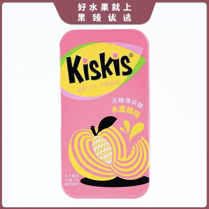 KisKis酷滋-无糖薄荷水蜜桃味  盒/21g