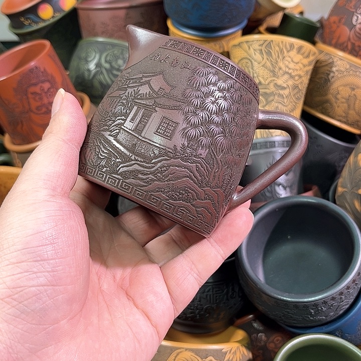 茶杯紫砂全手工紫砂主任杯