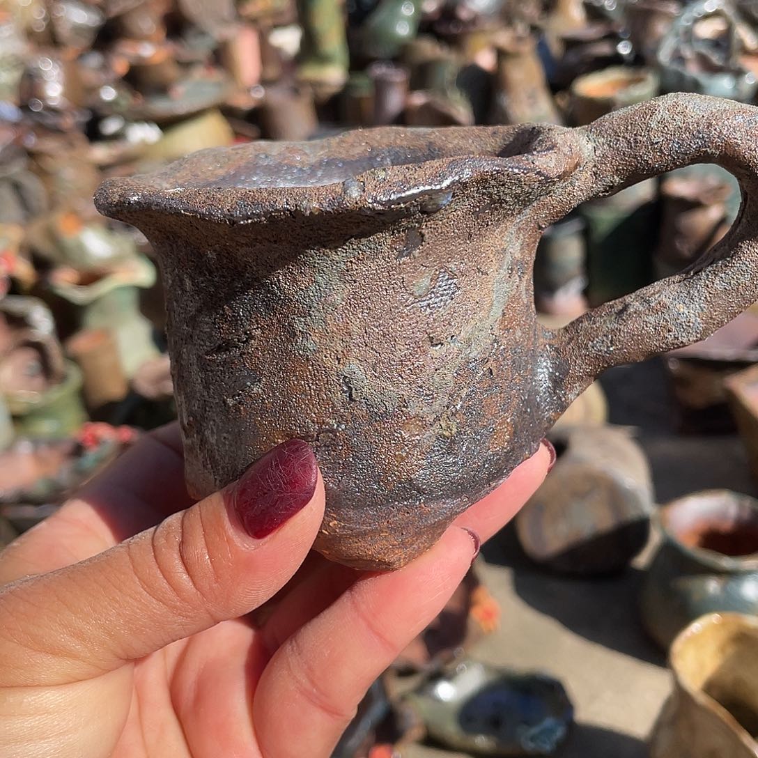 新窑手工粗陶花盆