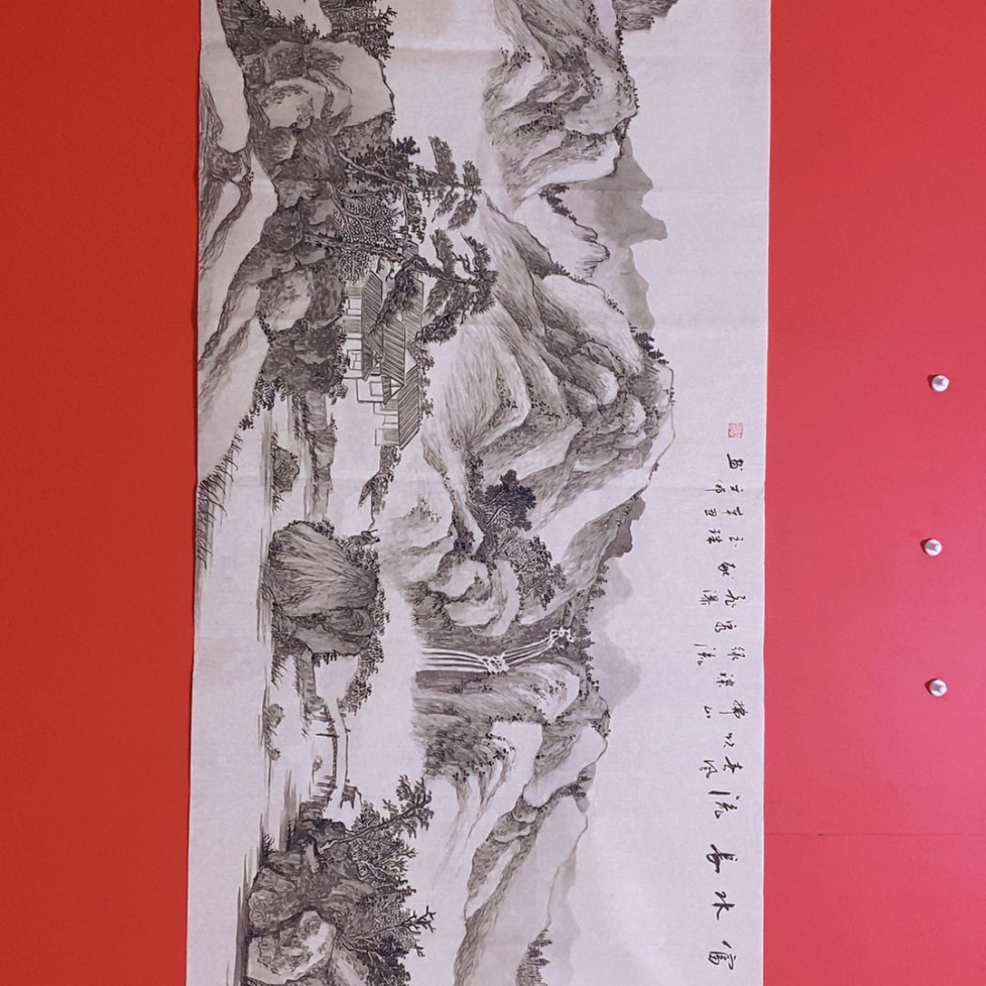 国画山水花鸟国画作品