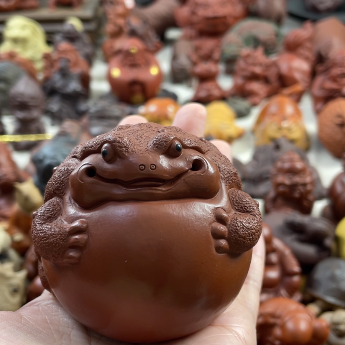 【闪购商品】紫砂茶宠小**?紫砂金蟾