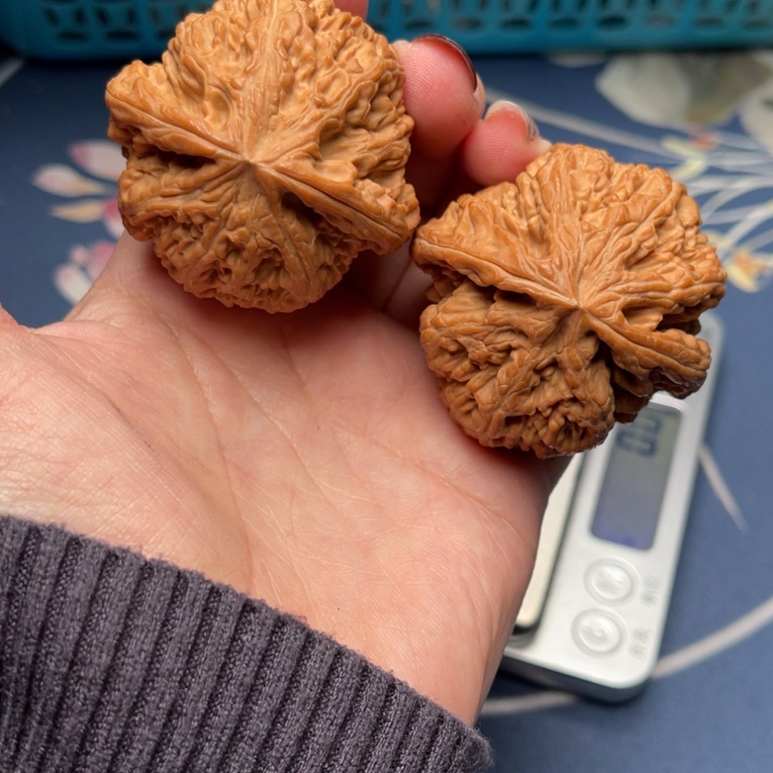 文玩核桃把件粗筋47