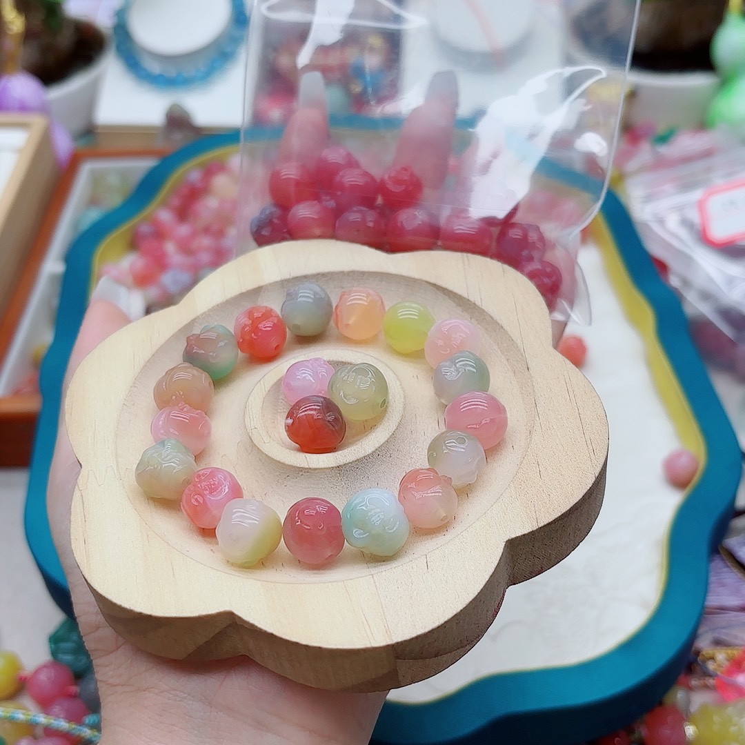 S***r玛瑙/玉髓未镶嵌手链盐源13