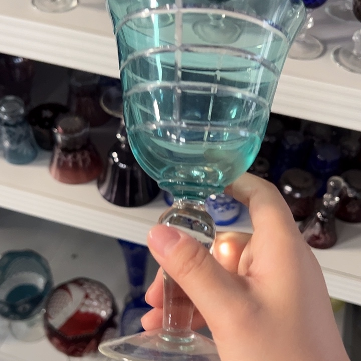 手柄款水晶玻璃微瑕一个
