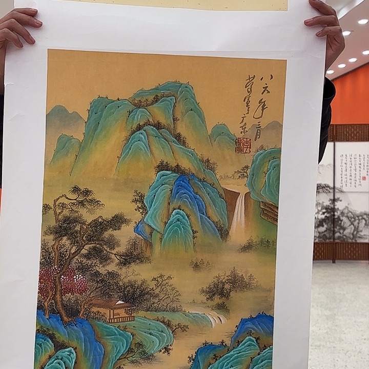 国画川***生李庆宣老先生去伪存真原作
