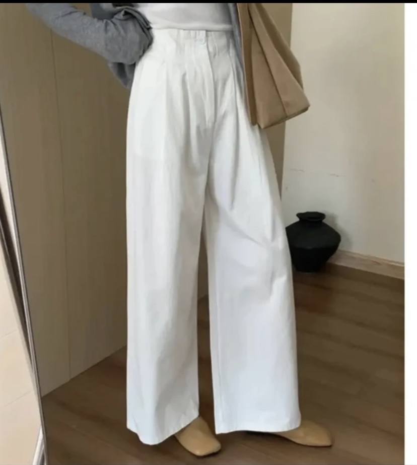 【开价】2025夏季新款阔腿裤休闲裤韩版百搭直筒裤