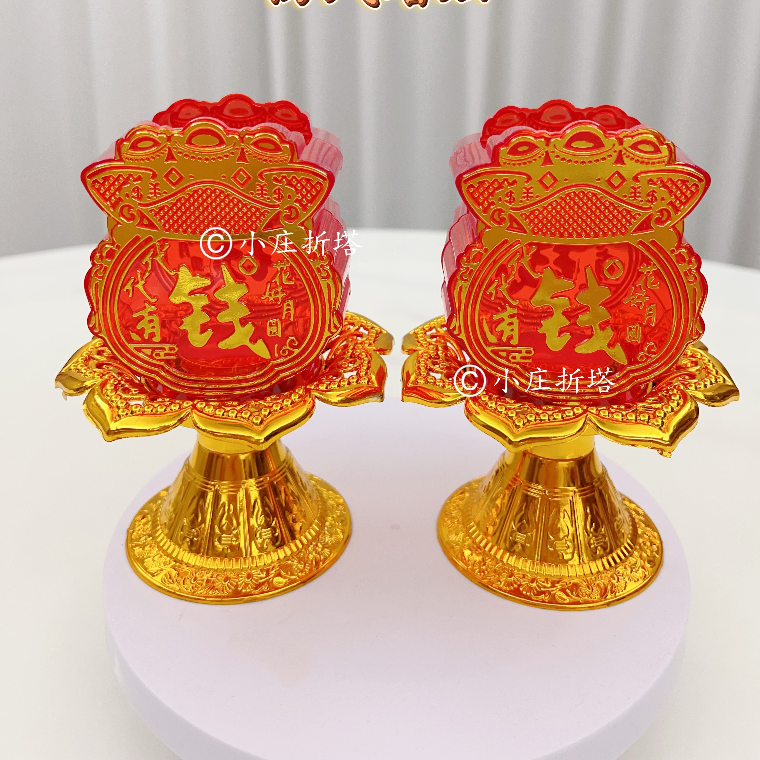 中秋节喜庆防风蜡烛一对