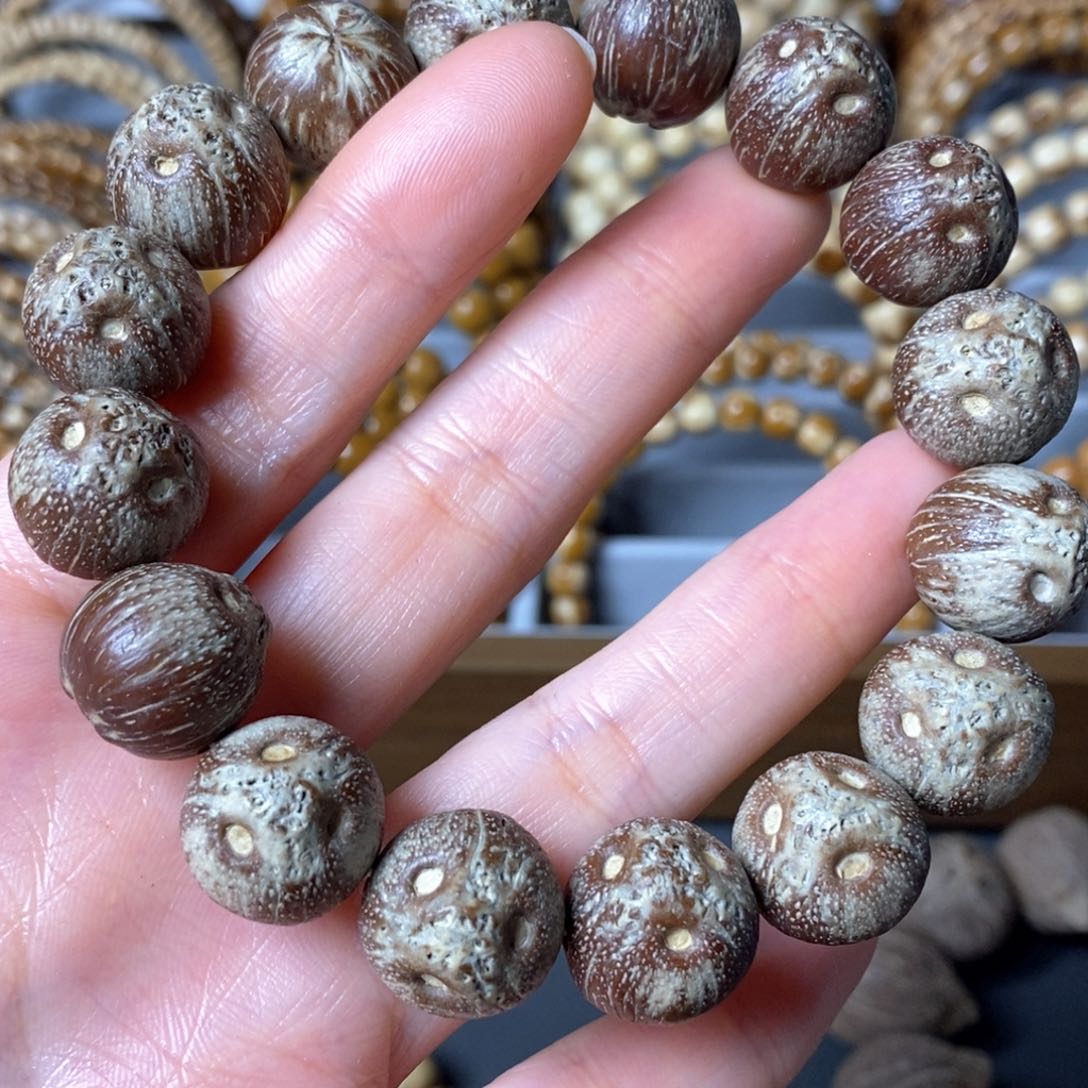 菩提手串/手链旭*紫金鼠半实心原皮15