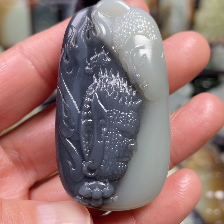 和田玉未镶嵌挂件