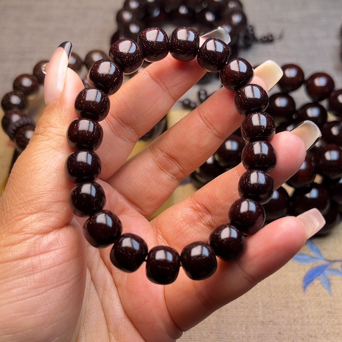 檀香紫檀（小叶紫檀）1.0 1.1老型珠 多星