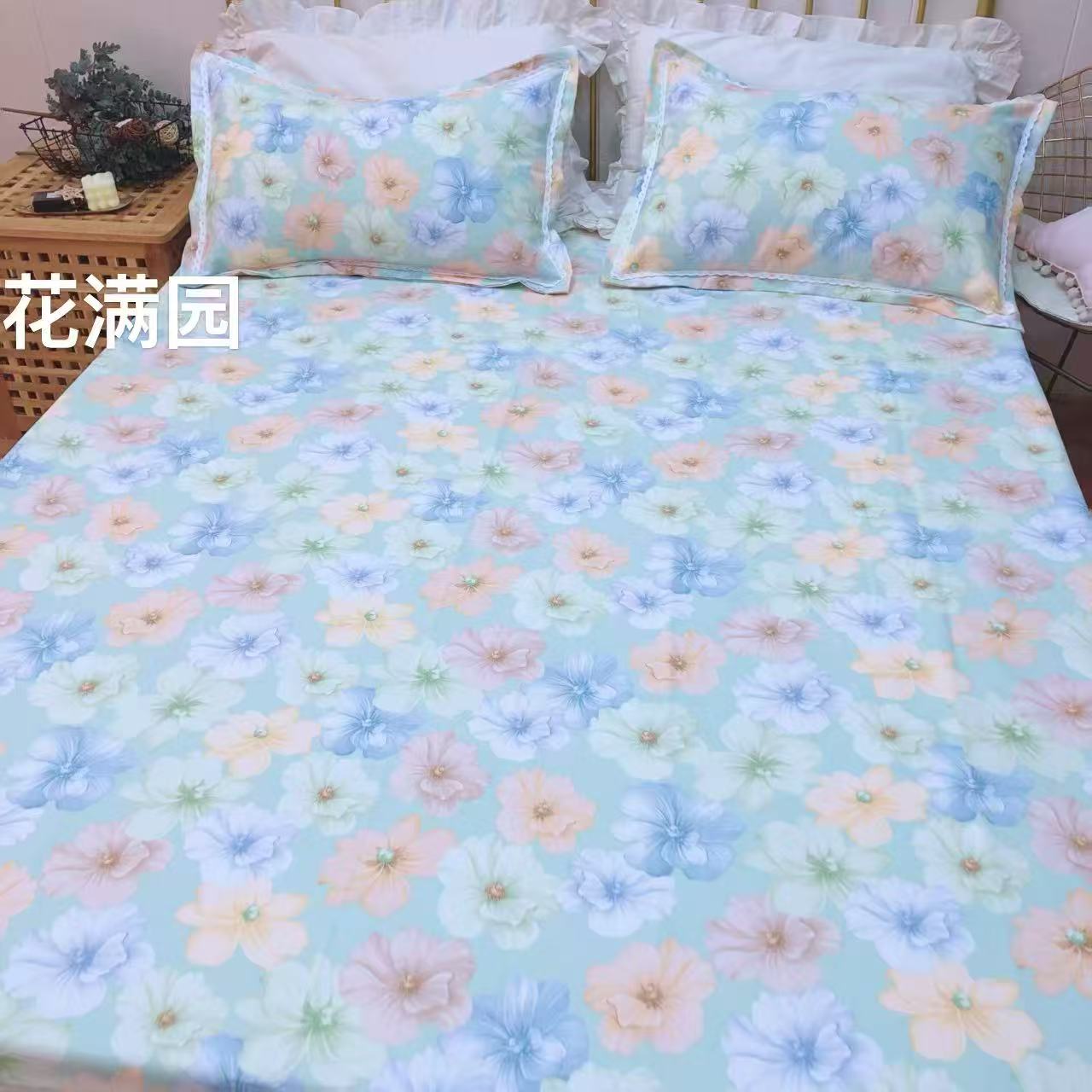 3989 （床单+枕套*2） 时尚老粗布三件套 F01