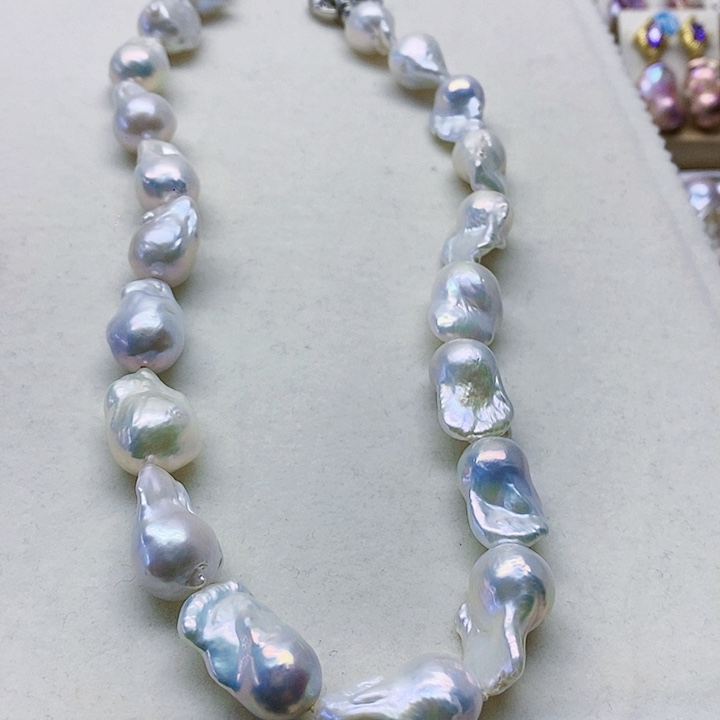 银S925镶嵌耳饰淡水珍珠南***?