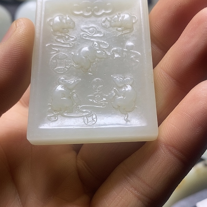 和田玉未镶嵌挂件