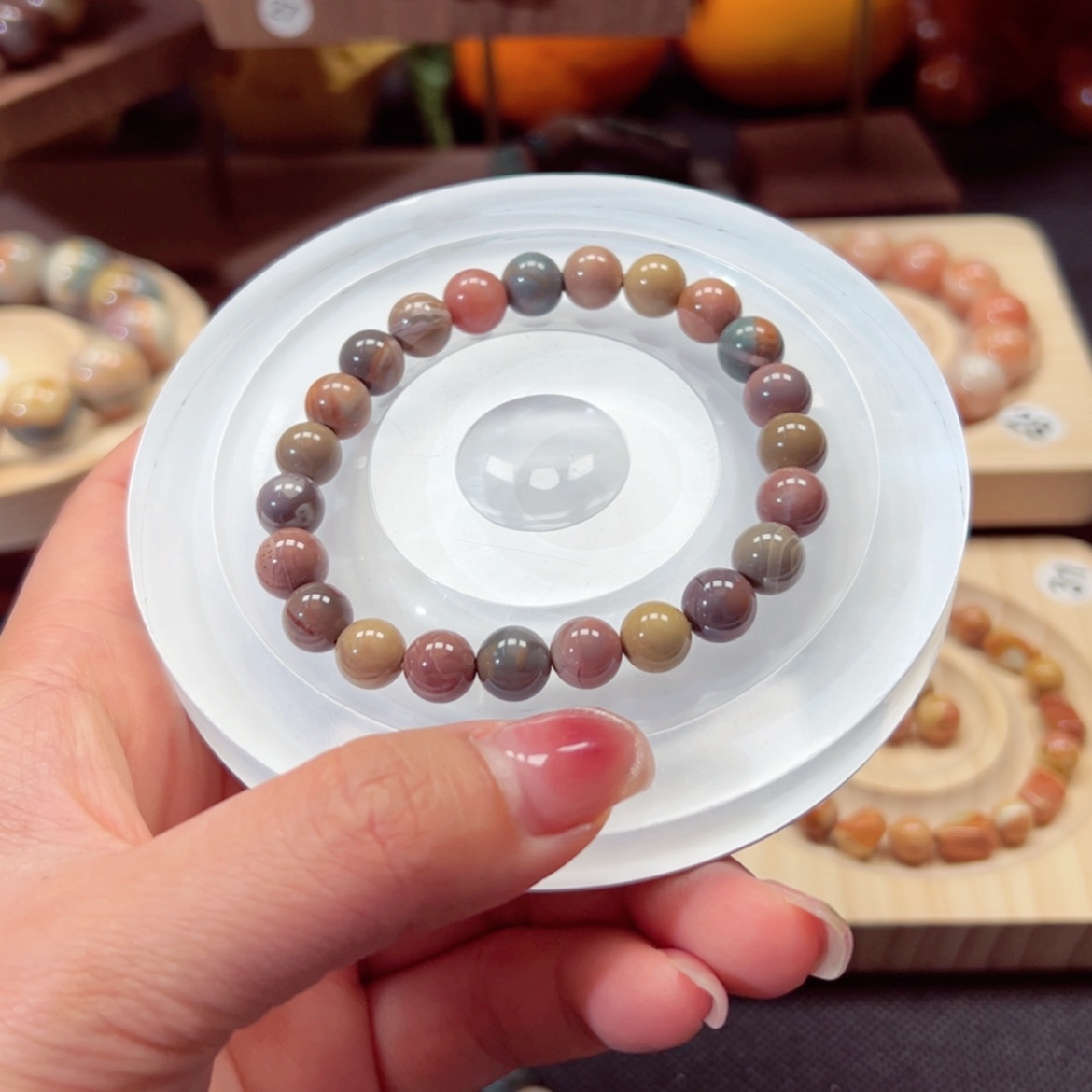 【闪购商品】石英质玉手链未镶嵌一***心106