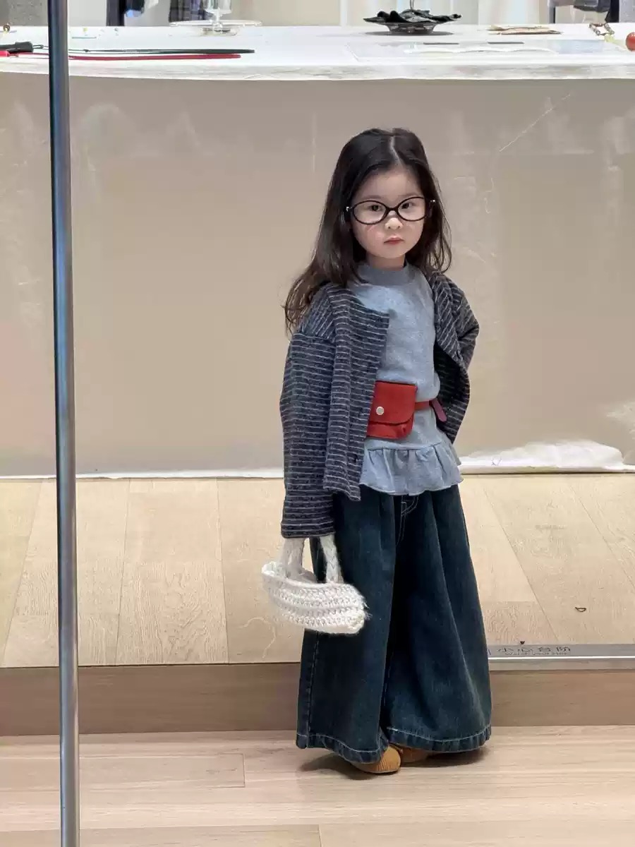 现货~女童秋季条纹开衫套装Q5-30/Q5-35