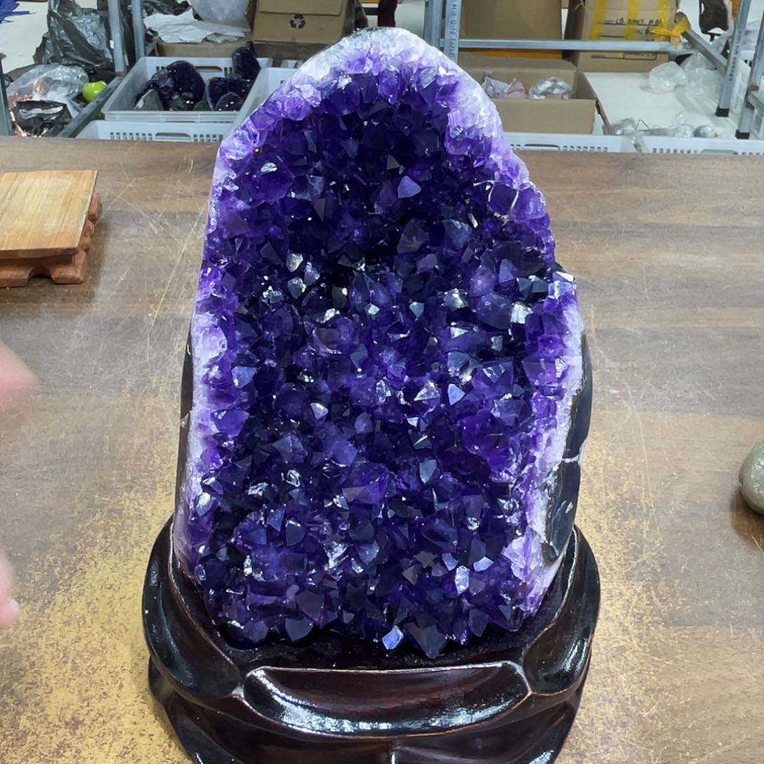 摆件未镶嵌紫晶晶体