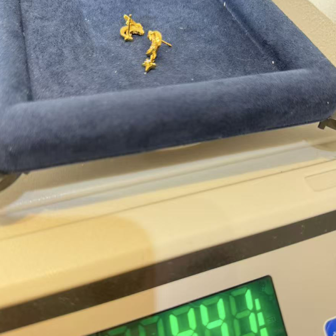 足金精品工艺耳饰