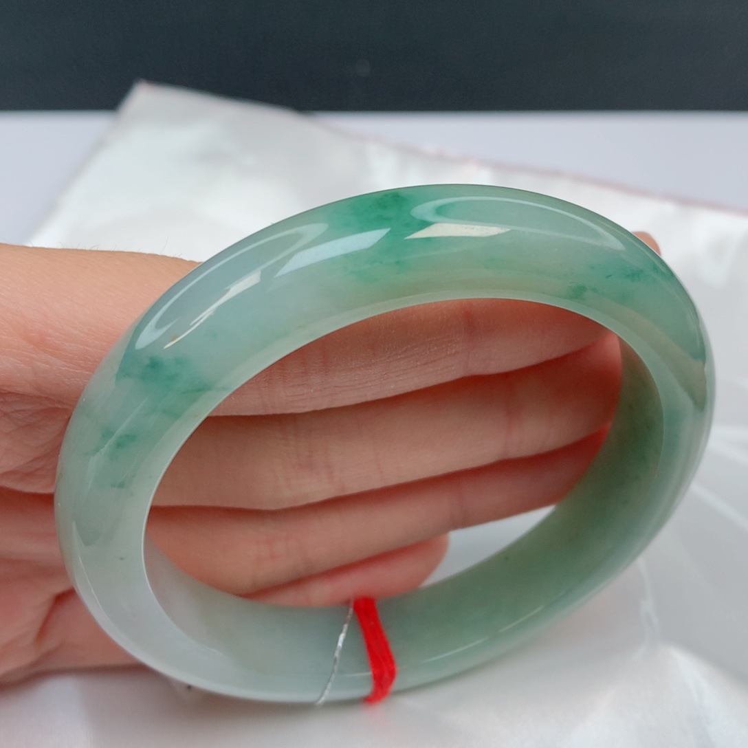 翡翠手镯未镶嵌57正圈