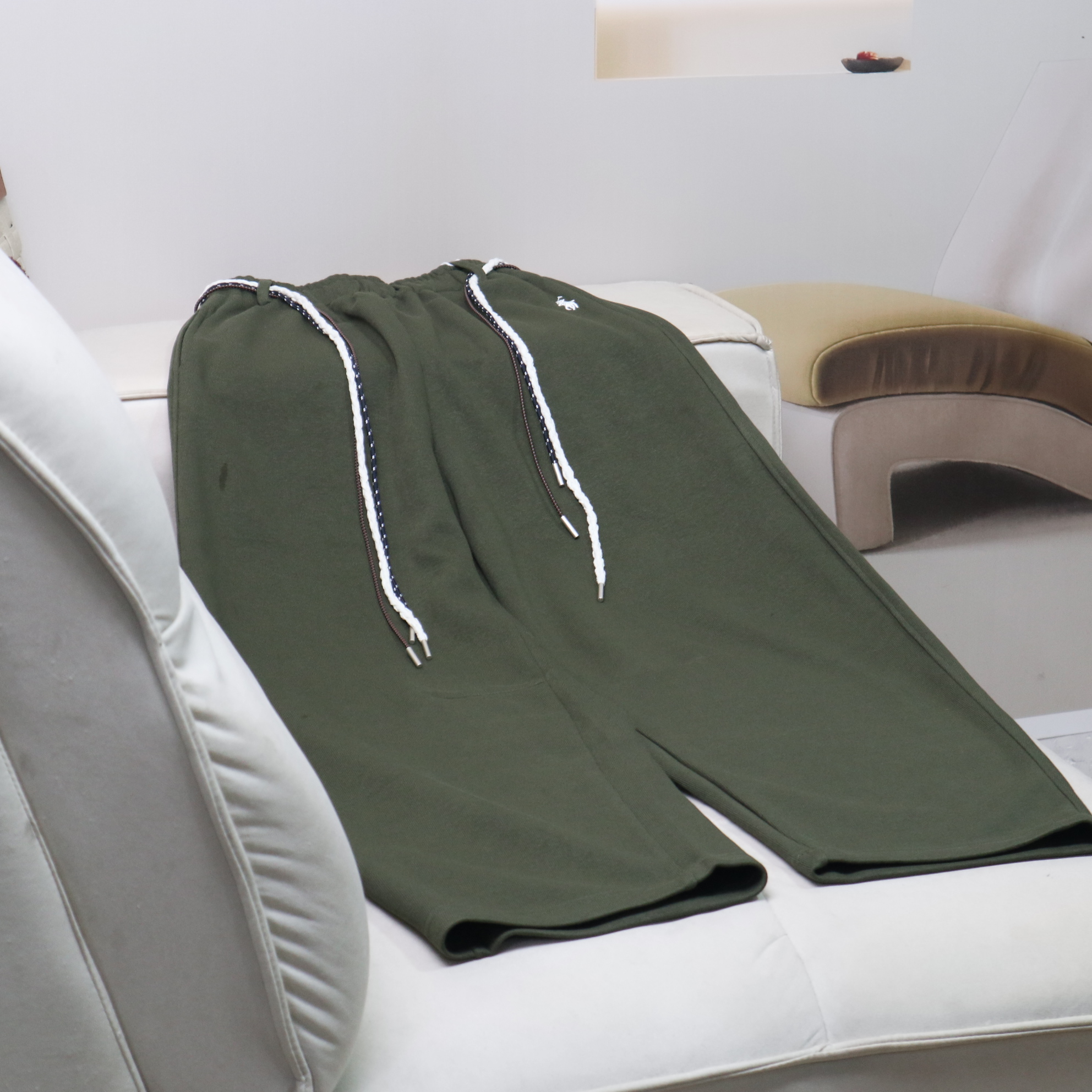 【12596】高品质原创设计军绿色百搭长裤星