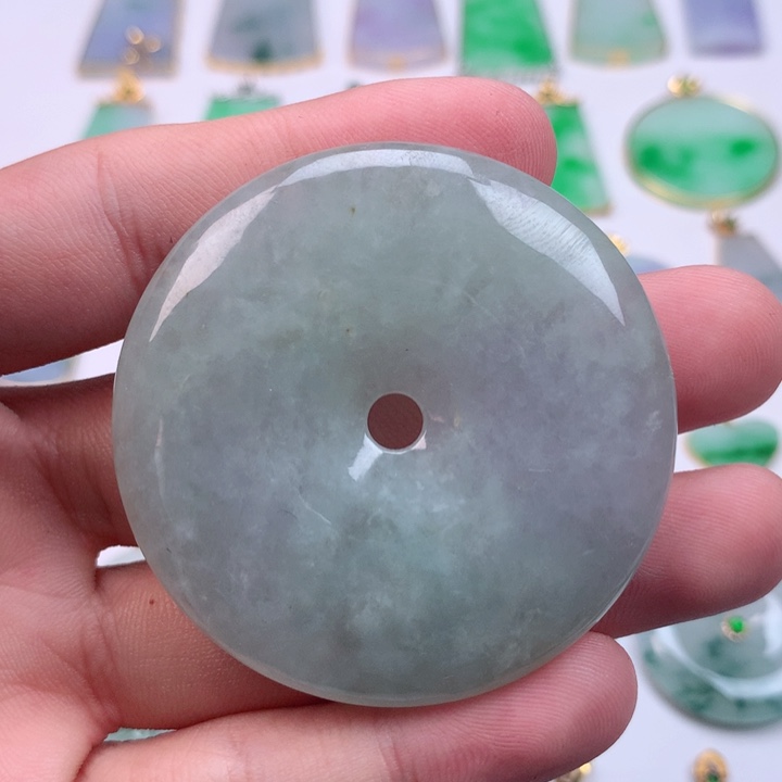 翡翠未镶嵌颈饰缅甸天然翡翠a货