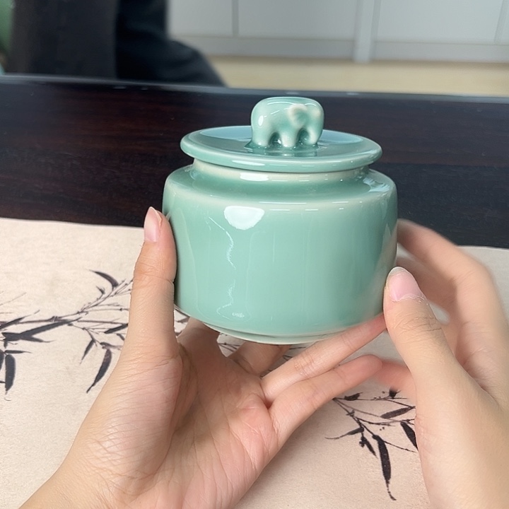 龙泉云间青瓷小米茶器