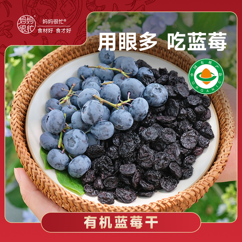 妈妈很忙  有机蓝莓果干 110g 独立小包装 0添加蔗糖