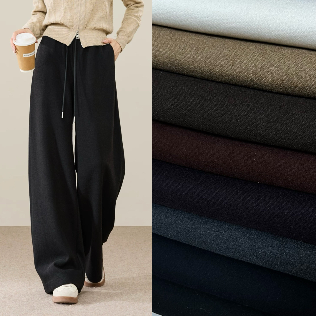 【平纹•加绒版】桑蚕丝羊毛，外套裤子裙子面料不支持7天无理由