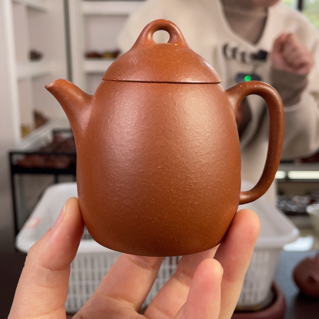 紫砂茶壶降坡高秦权170cc
