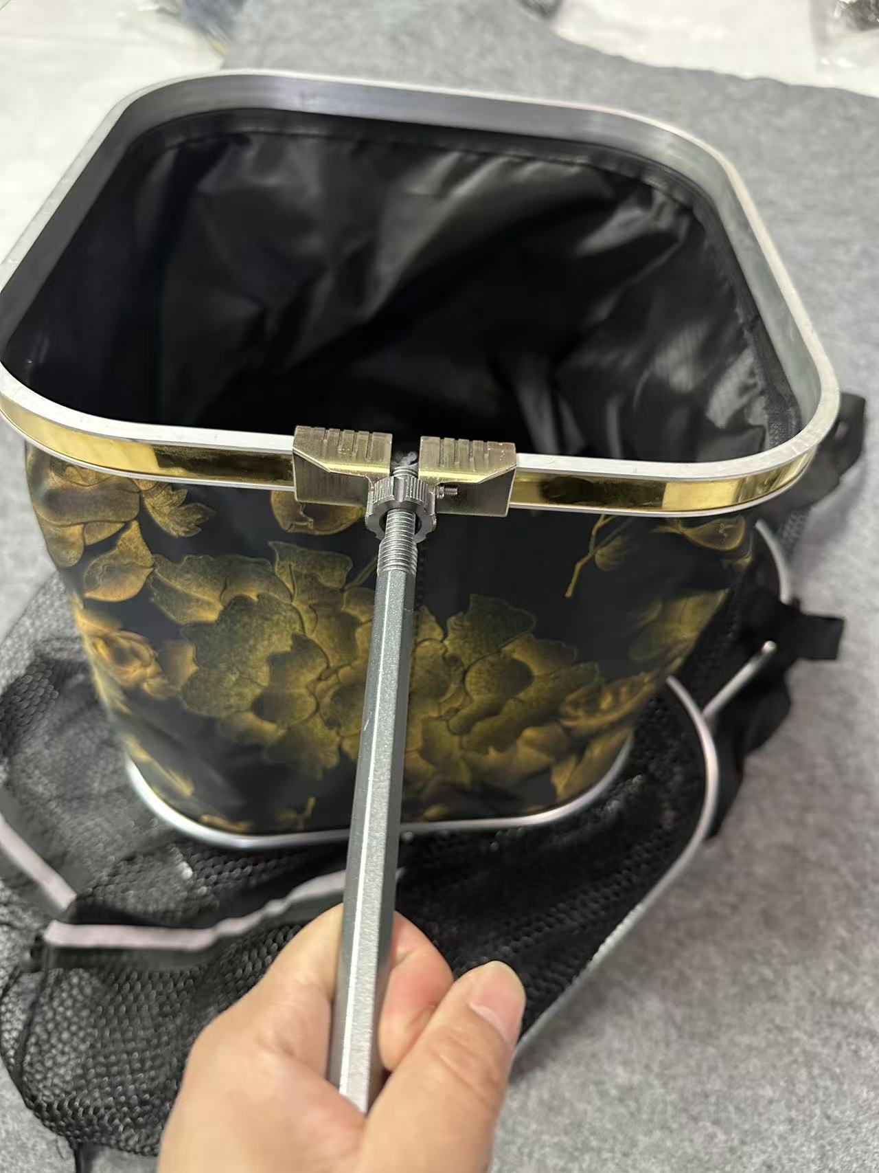 新品小方口野钓加厚涂胶挂胶混养鱼护