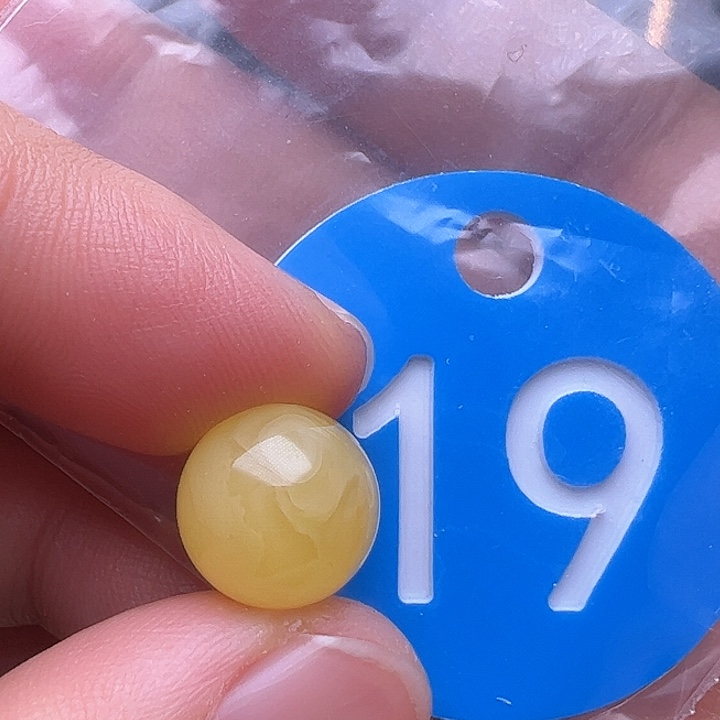 蜜蜡裸石未镶嵌10.9m m