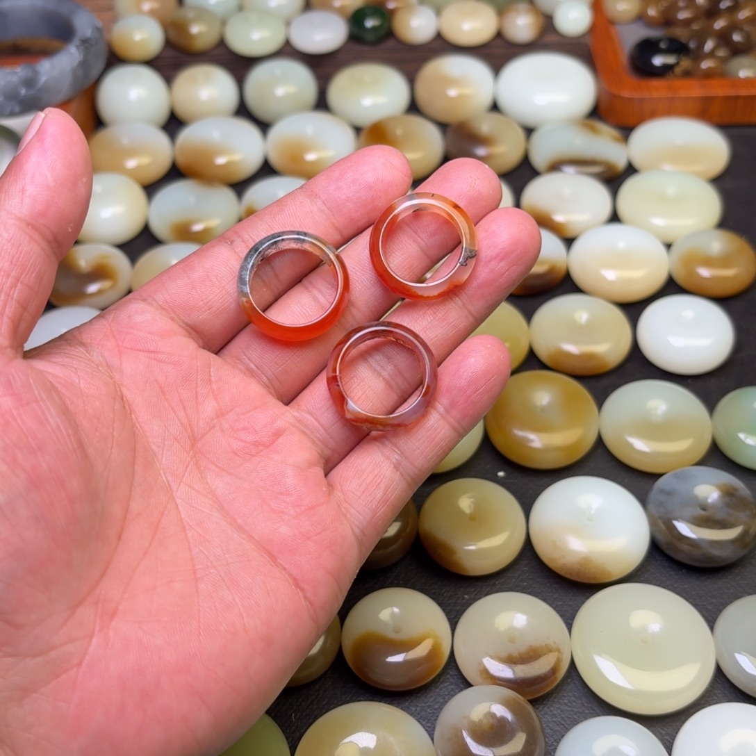 玛瑙/玉髓未镶嵌戒指