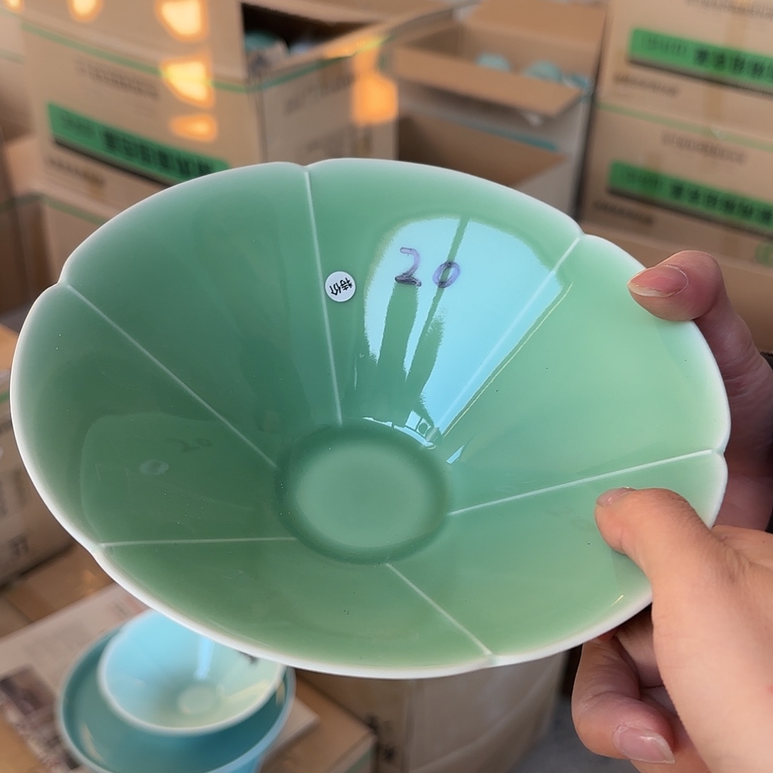 龙泉云间青瓷小米茶器