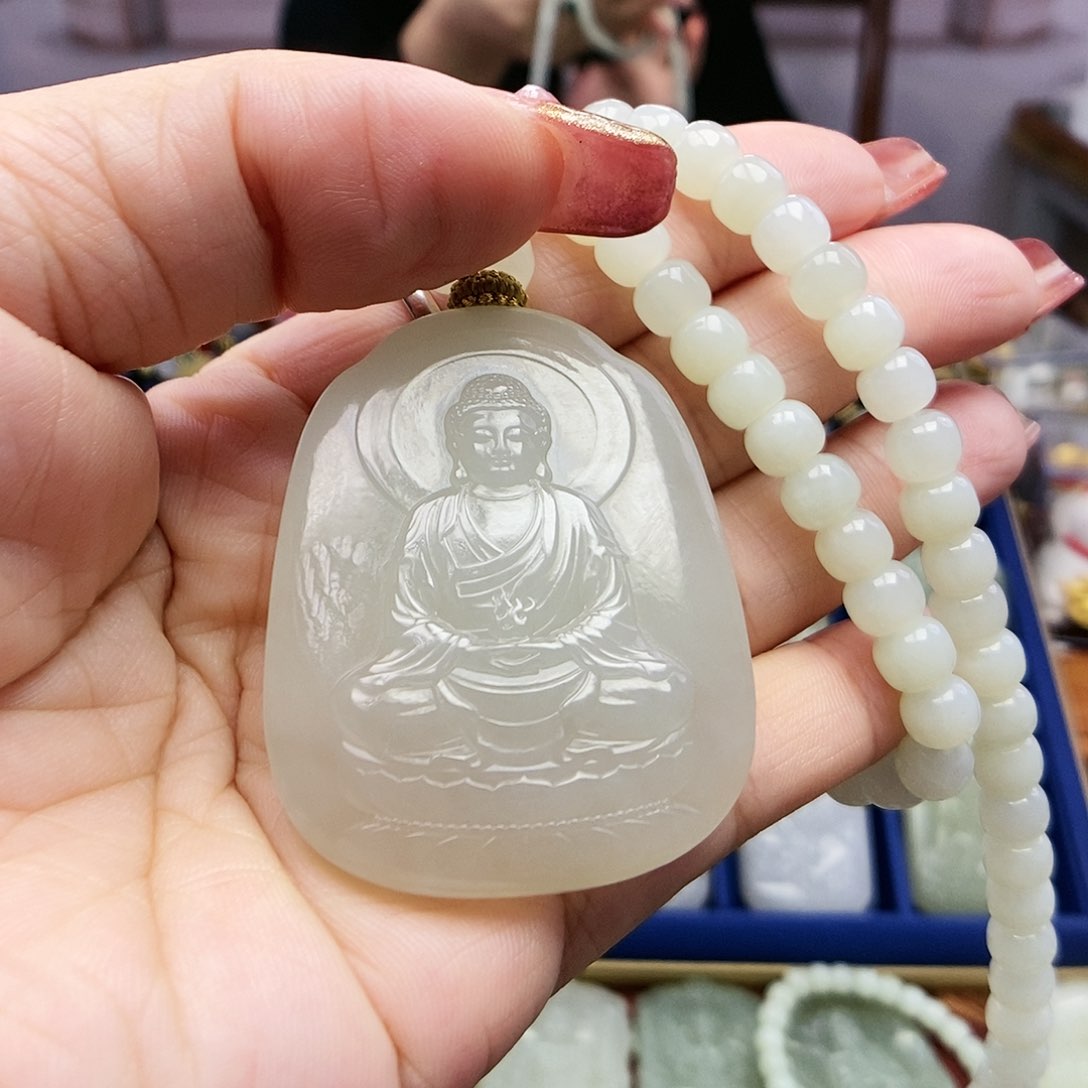 【闪购商品】和田玉颈饰未镶嵌雪*