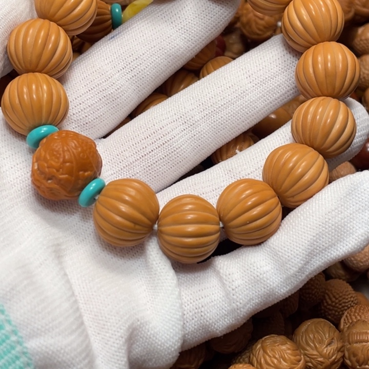 猴头核桃手串云*瓜珠泛油福利款