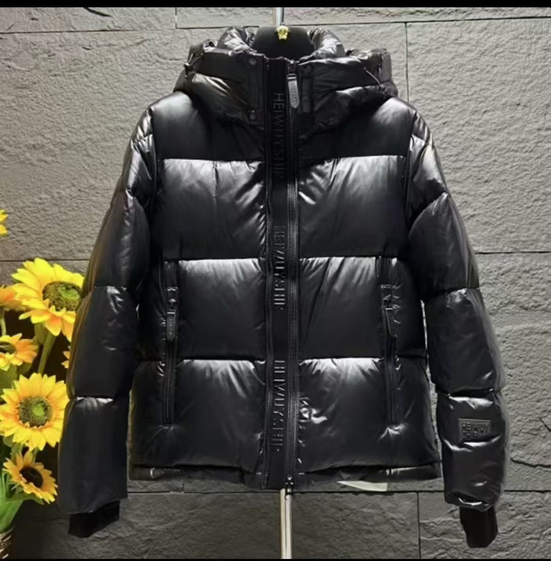 男款黑武士羽绒服带帽连帽保暖时尚男士黑金极寒