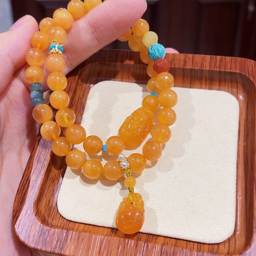 蜜蜡手链未镶嵌手串