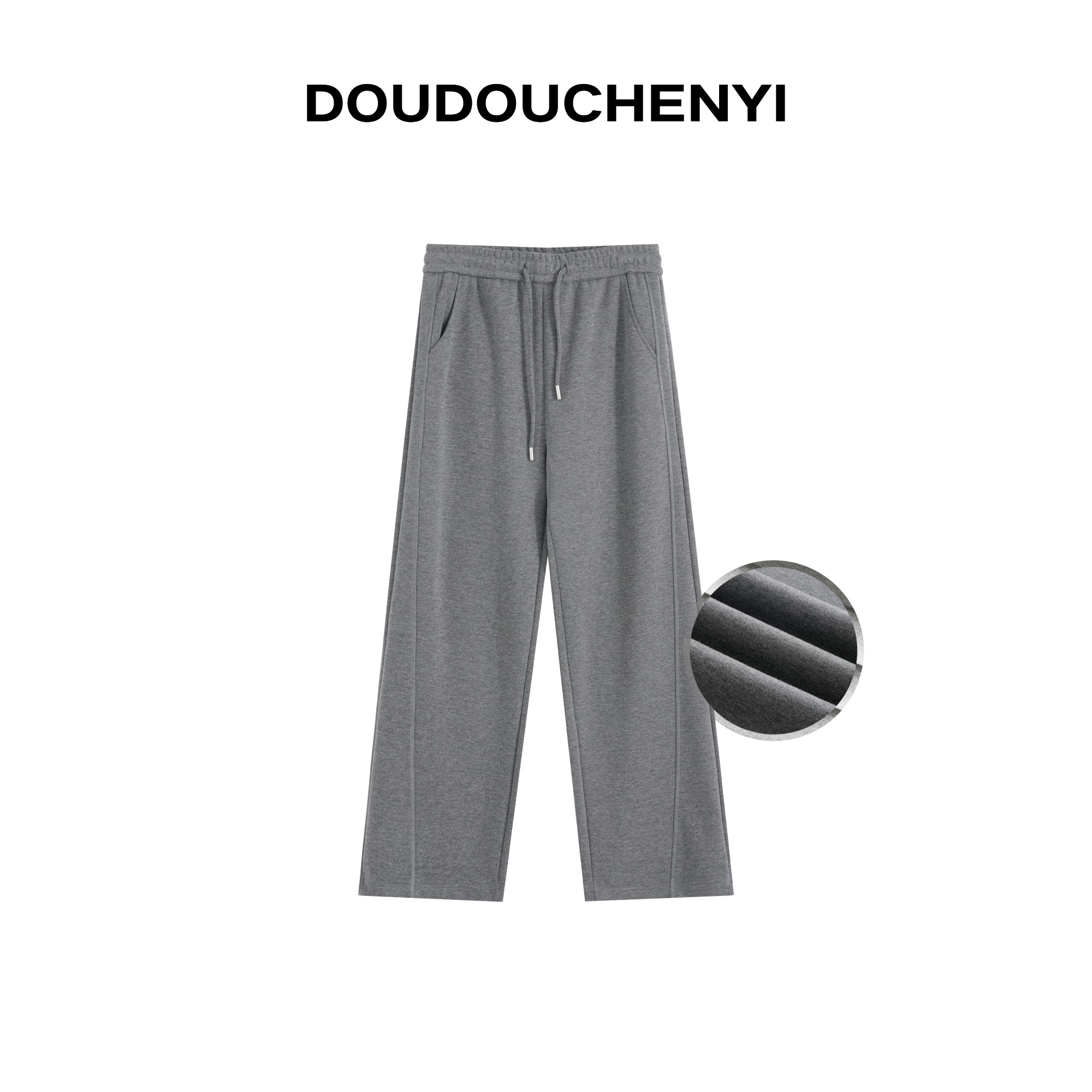 【DOUDOUCHENYI】2-醋酸羊毛混纺窄版直筒裤-K8011