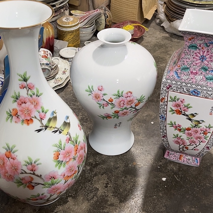 永***福景德镇陶瓷花瓶3个