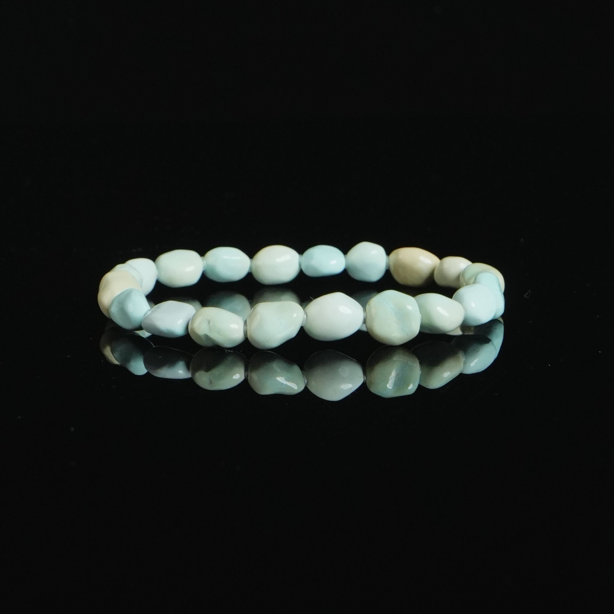 绿松菜籽黄随型手串 DY-M6979 11.23g