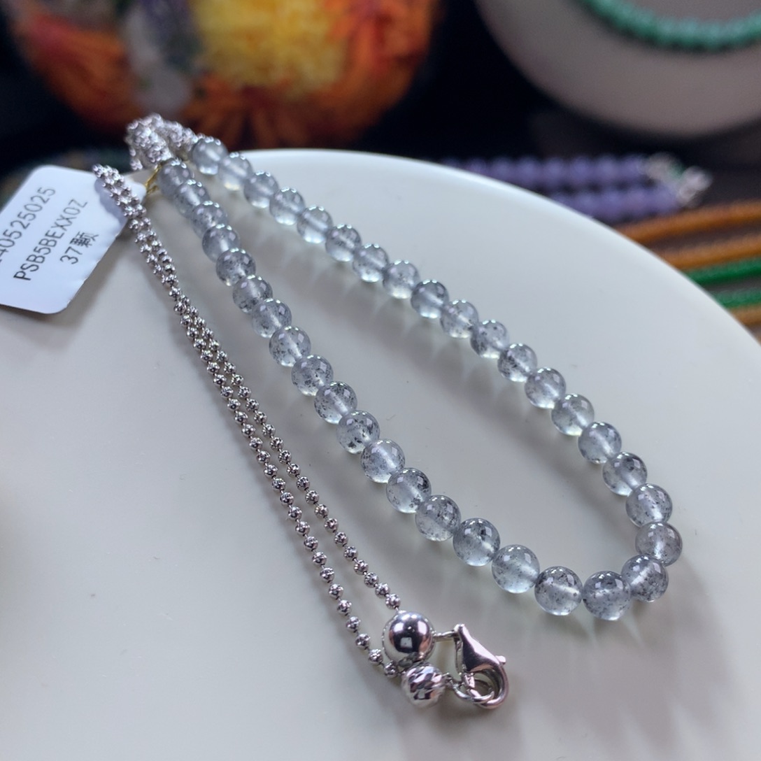 翡翠手链未镶嵌玻璃种满天星黑冰两用款项链&手链