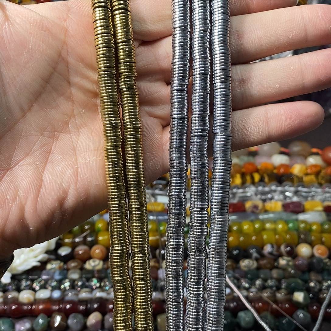 石英质玉未镶嵌，1条黑胆石直切隔片1×8mm，备注颜色，