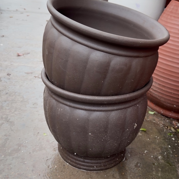 花盆紫砂口35高30宜兴紫砂 