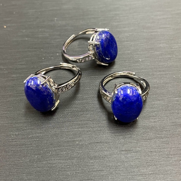 青金石大蛋面戒*（多样性发一件）