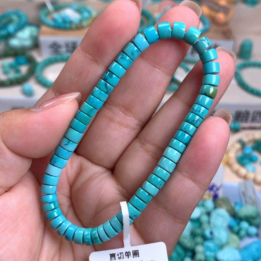 绿松石未镶嵌直切5.5