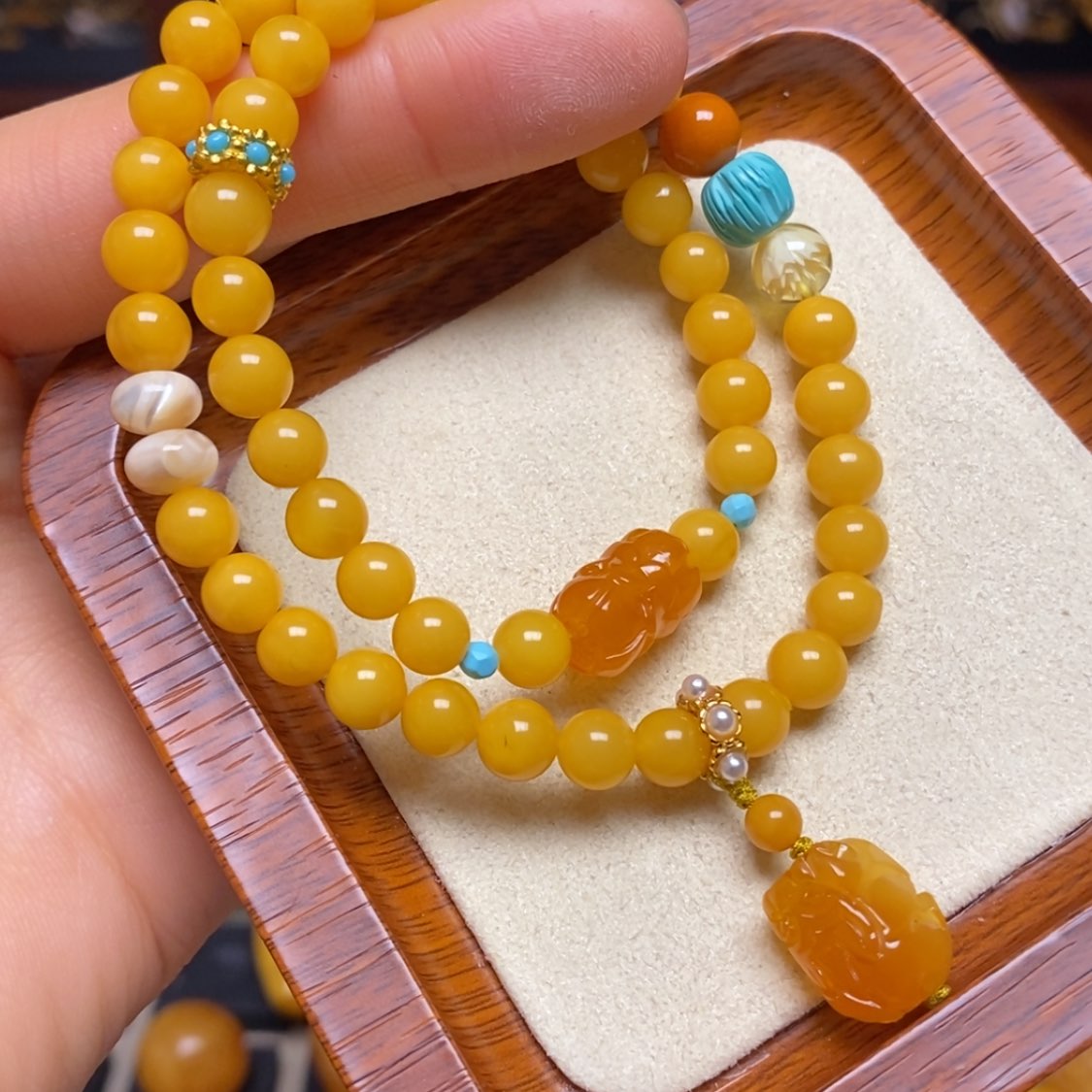 【闪购商品】蜜蜡手链未镶嵌手串