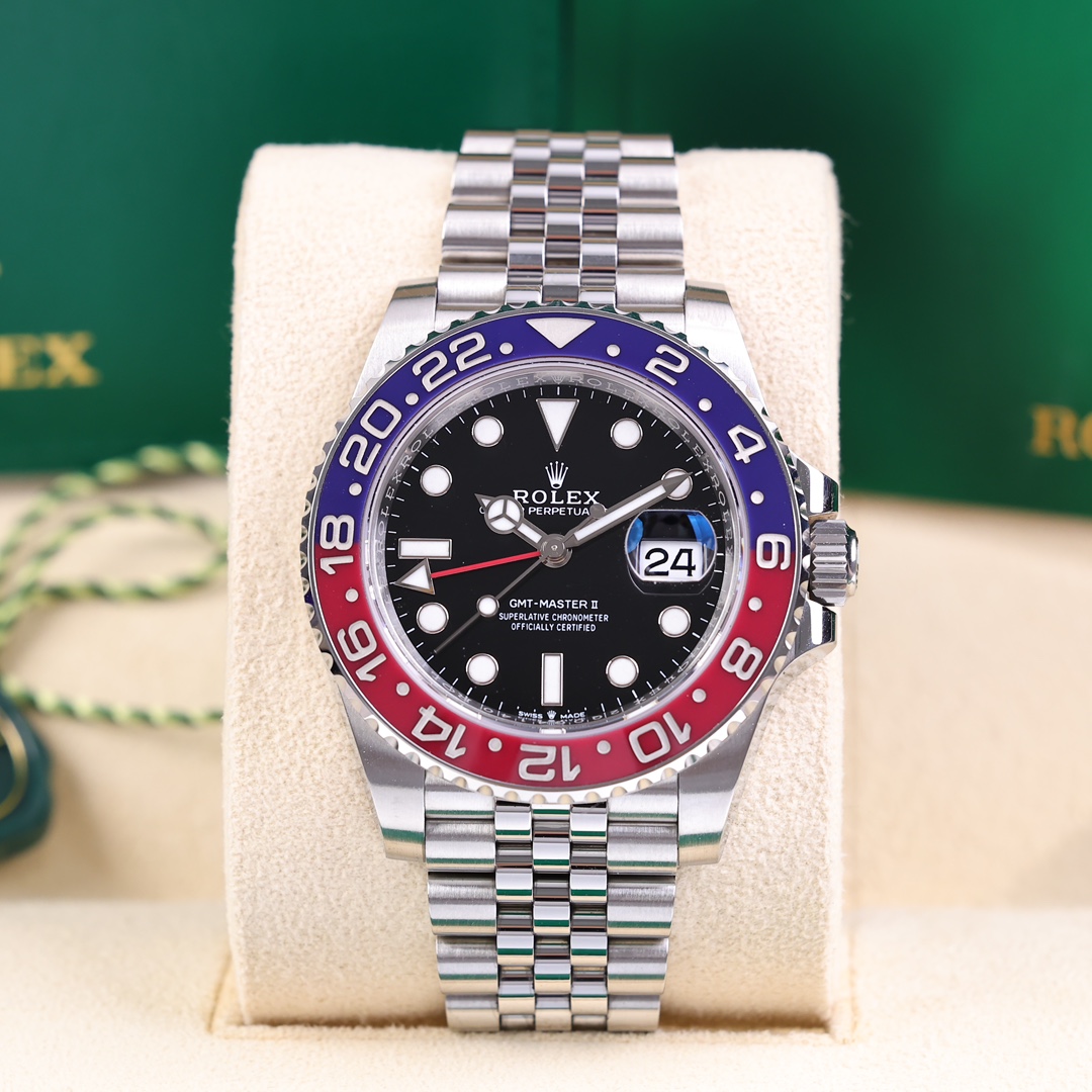 95新 Rolex/劳力士 可乐圈型号126710  精钢材质 2024年7月保卡