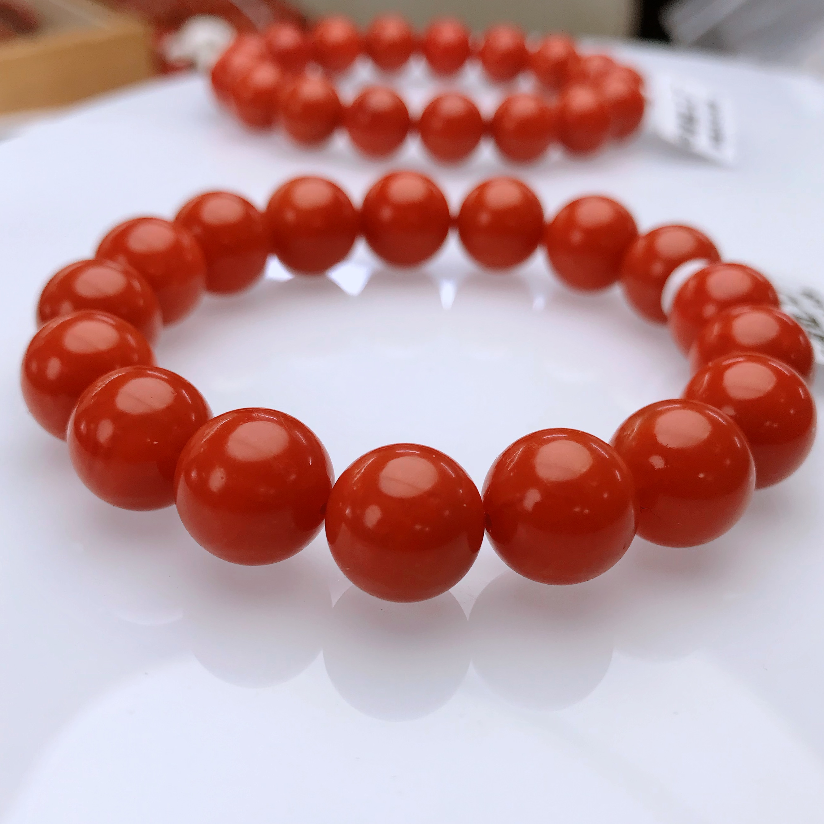 【小雪】南红保山五岔路（顶）哑光手串12mm（多样式发其一）