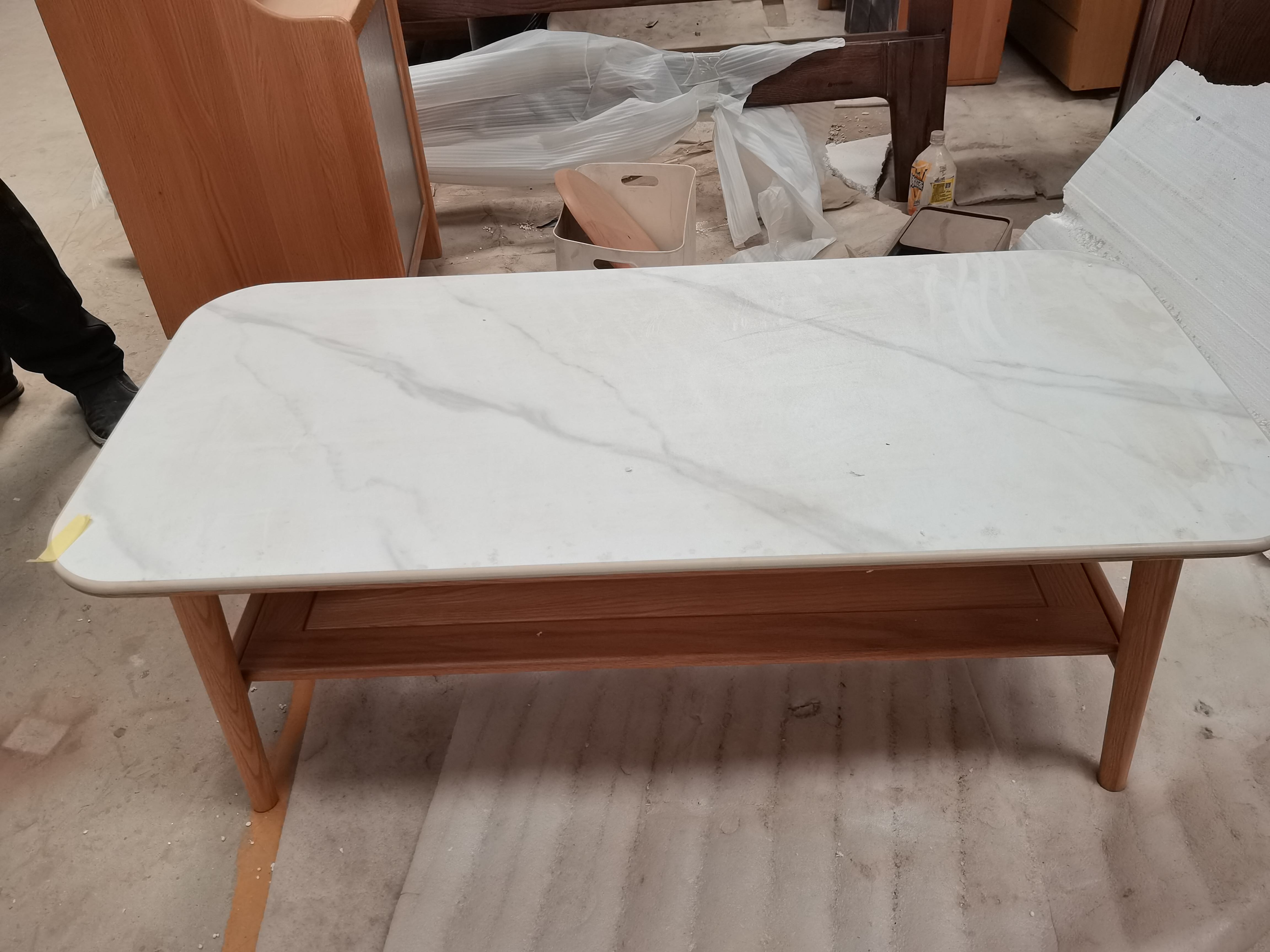 红橡岩板茶几120*56*44瑕疵无售后