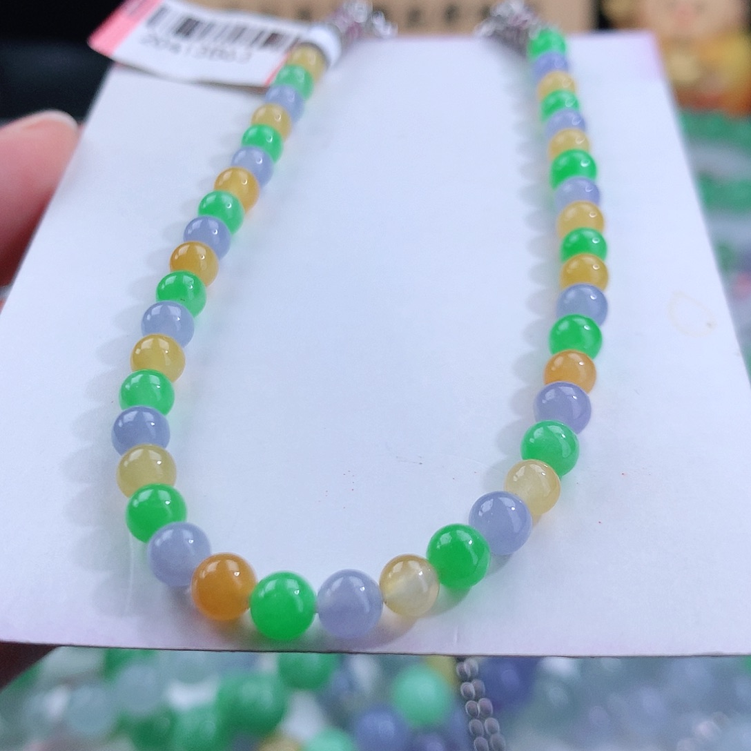 翡翠手链未镶嵌卡4.5mm