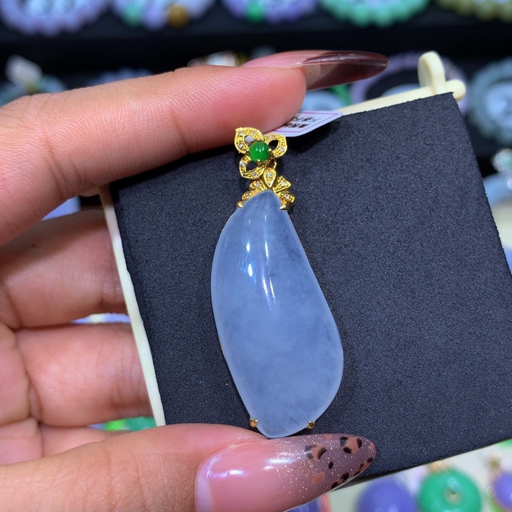 翡翠18K金镶嵌手链